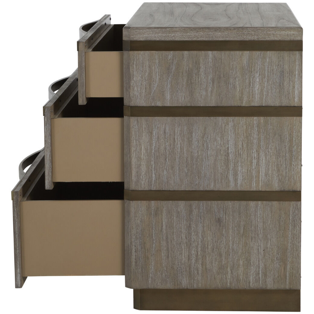 Gillespie Brushed Grey / Stained Brass Chest