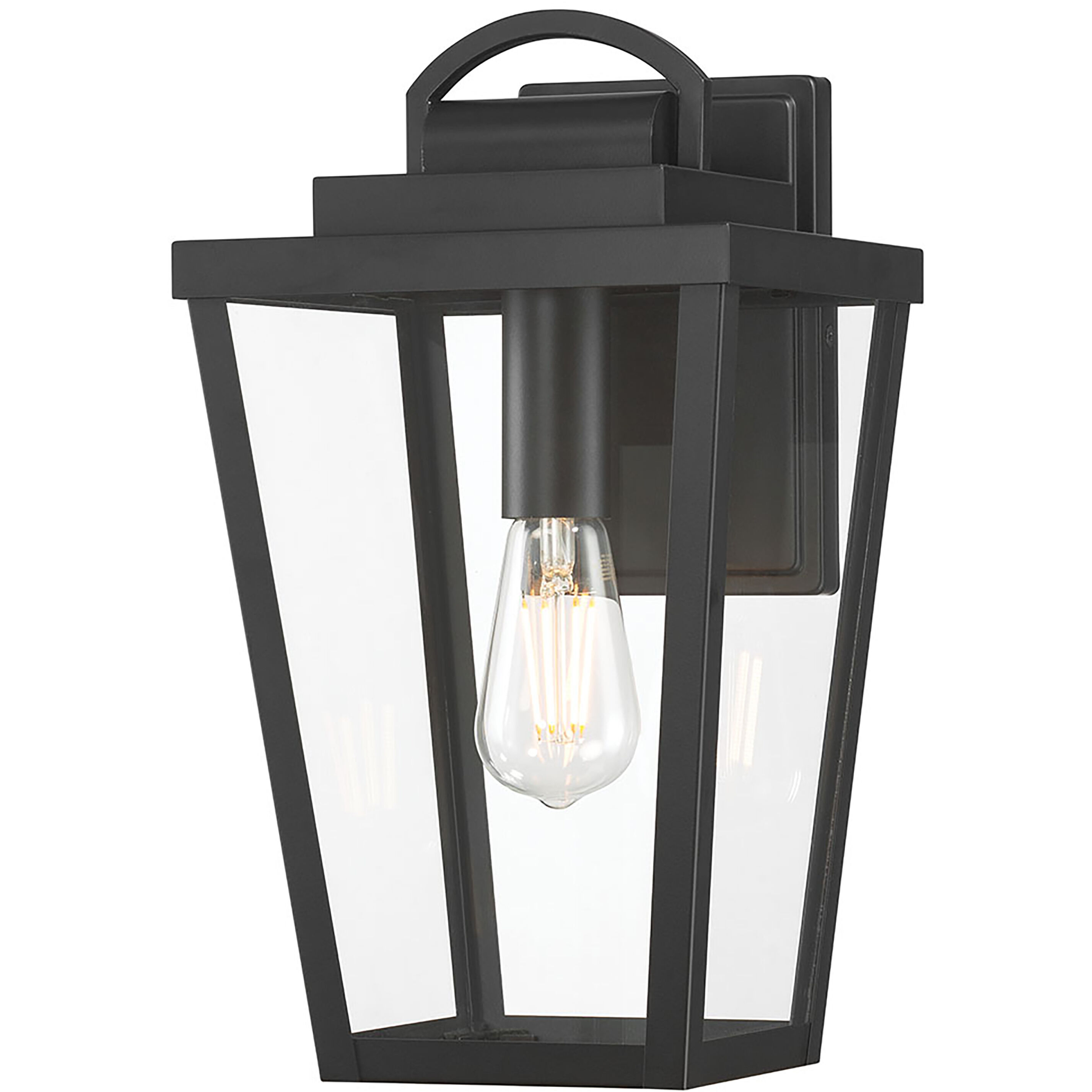 Brenwick 1 Light 14.5 inch Powder Coated Black Outdoor Wall Sconce