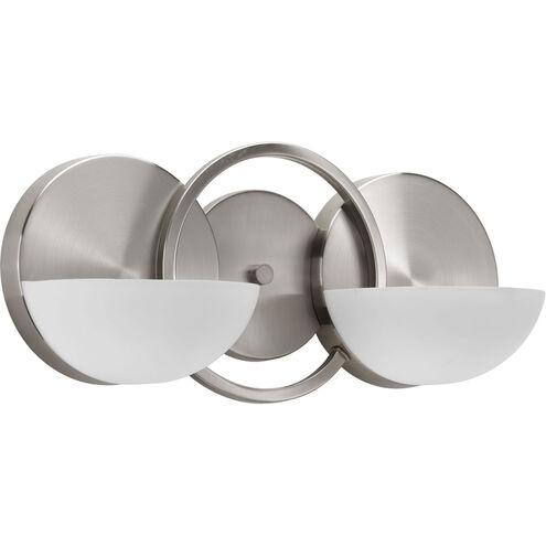 Engage 2 Light 15 inch Brushed Nickel Bath Vanity Wall Light
