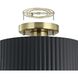 Leilani 1 Light 11 inch Brushed Gold Semi-Flush Mount Ceiling Light