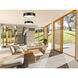 Bradley LED 20.25 inch Matte White and Modern Gold Flush Mount Ceiling Light