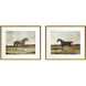Equestrian Multi and Beige and Brown and Green Framed Art