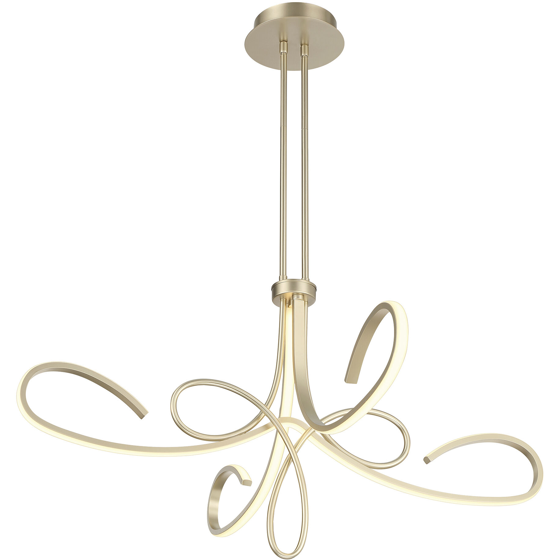 Astor LED 38 inch Soft Gold Chandelier Ceiling Light