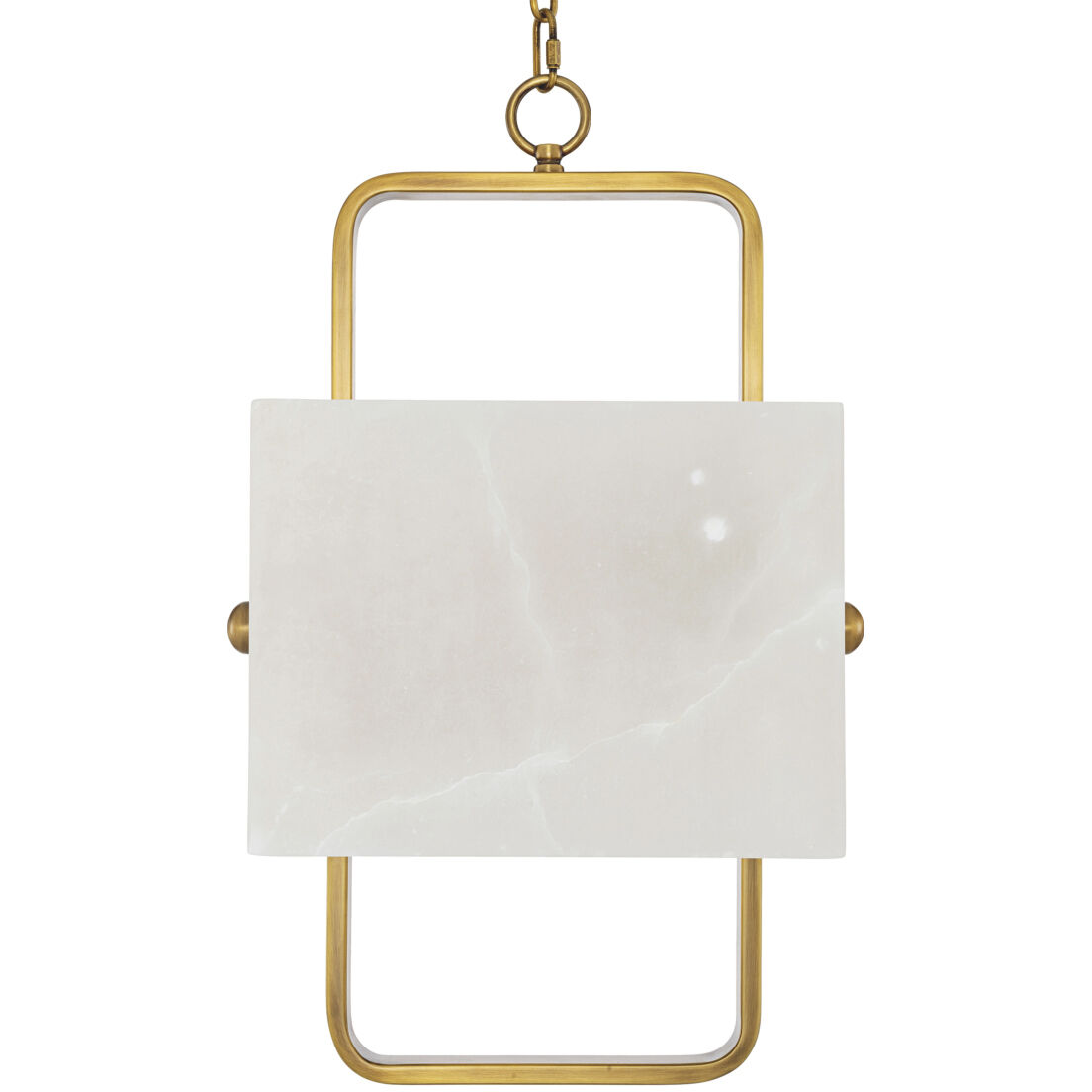 Melbourne 2 Light 5.91 inch Antique Brass and Alabaster Pendant Ceiling Light