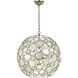 Palla 6 Light 22 inch Antique Silver Chandelier Ceiling Light