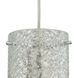Ice Fragments 1 Light 5 inch Satin Nickel Mini Pendant Ceiling Light