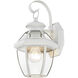 Monterey 1 Light 13 inch White Outdoor Wall Lantern