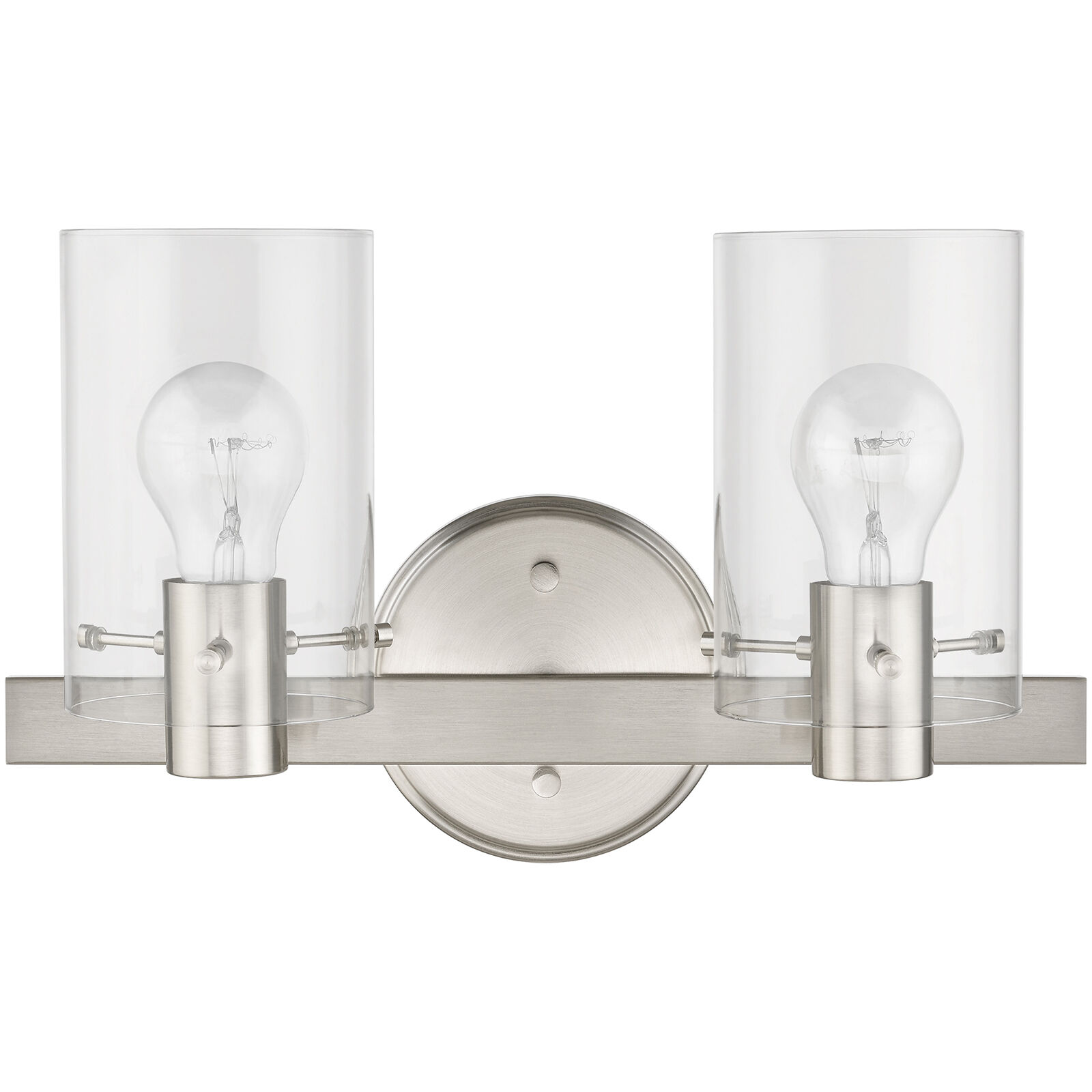 Munich 2 Light 15 inch Brushed Nickel Vanity Sconce Wall Light