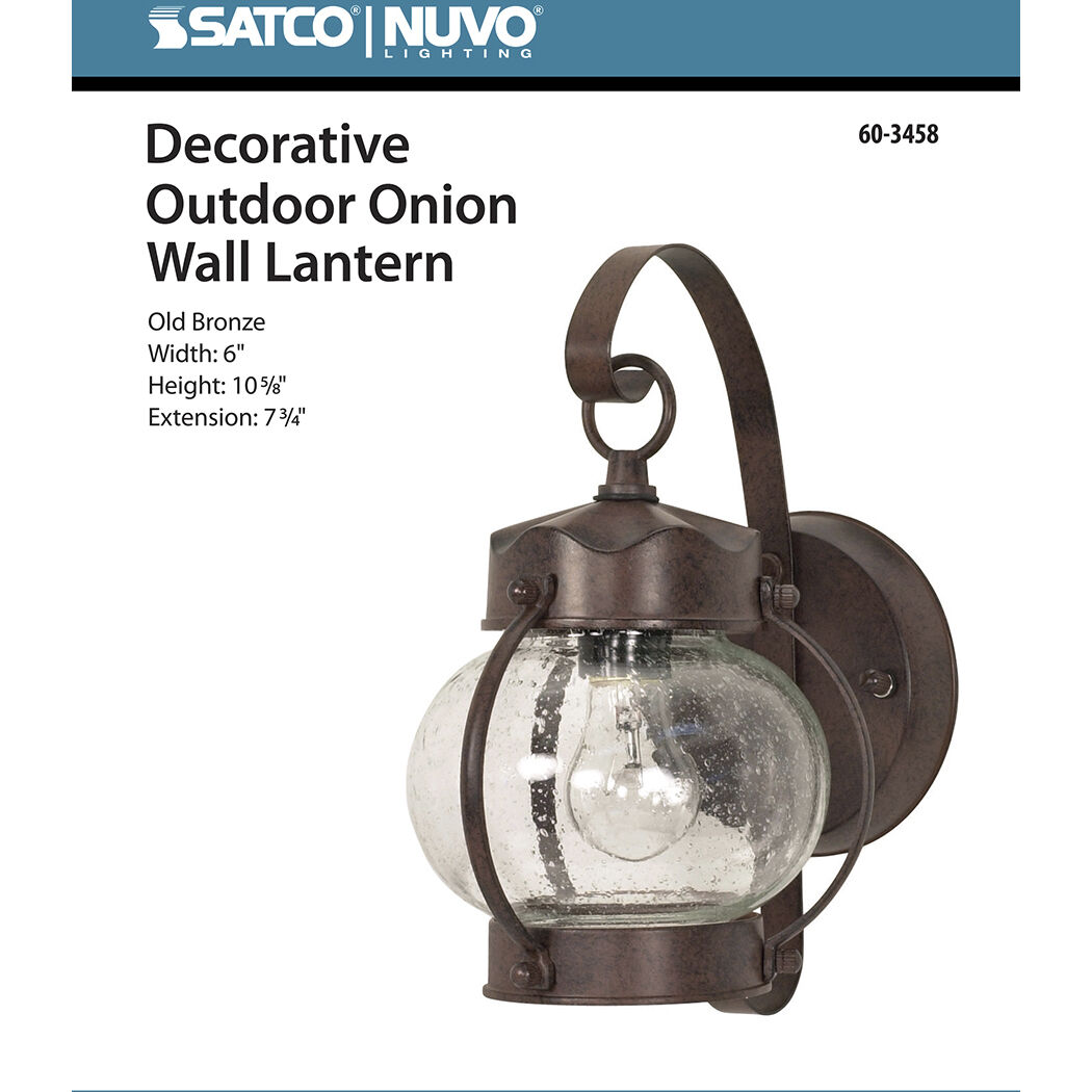 Brentwood 1 Light 11 inch Old Bronze Outdoor Wall Fixture