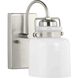 Fessler 1 Light 5 inch Brushed Nickel Bath Light Wall Light