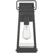 Boone 1 Light 15.25 inch Matte Black Outdoor Wall Lantern