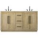 Chase 60 X 34 inch Linen Oak Bathroom Vanity Cabinet