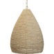 Gulf 1 Light 19.5 inch Natural Pendant Ceiling Light