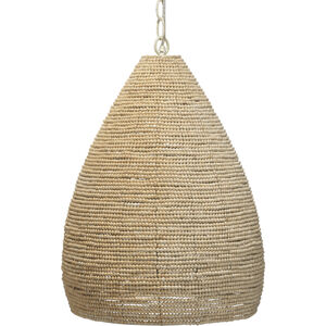 Gulf 1 Light 19.5 inch Natural Pendant Ceiling Light