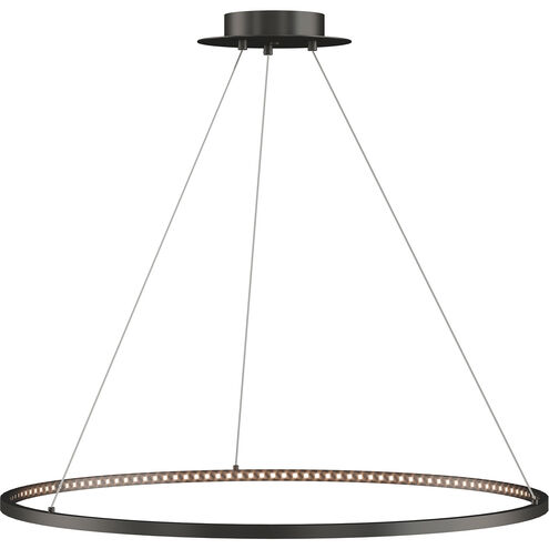 Sean Lavin Vellavi LED 36 inch Nightshade Black Chandelier Ceiling Light, Integrated LED