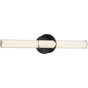 Inner Circle LED 24 inch Coal And Honey Gold Wall Sconce Wall Light
