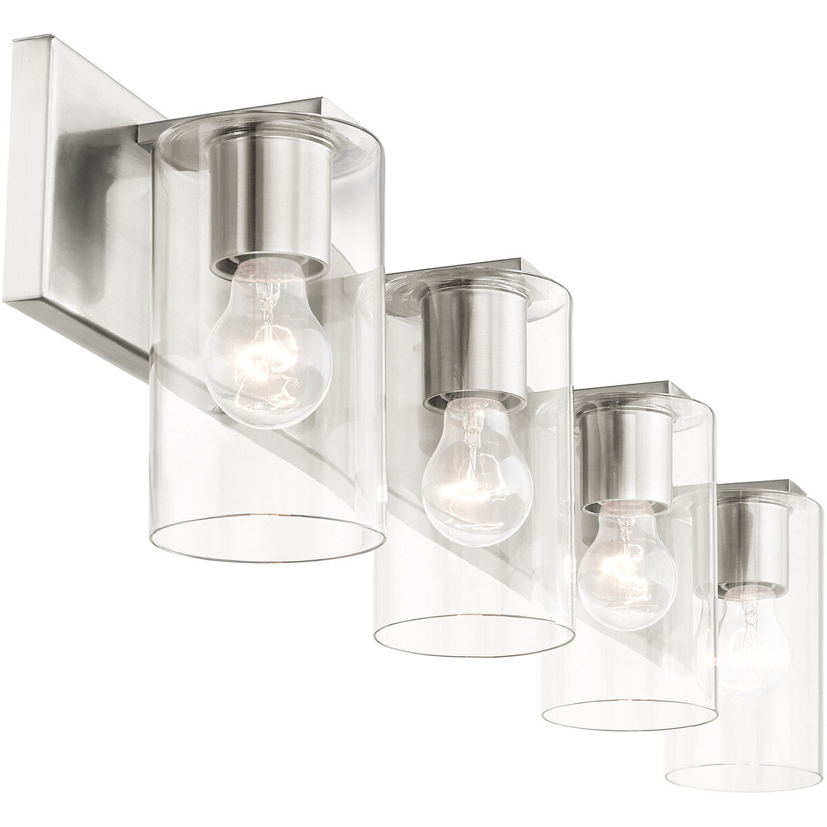 Zurich 4 Light 36 inch Brushed Nickel Vanity Sconce Wall Light