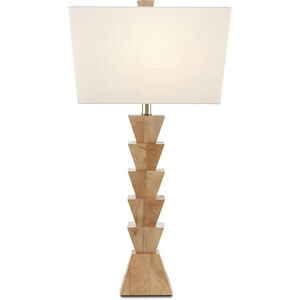 Elmstead 32 inch 150.00 watt Natural Wood Table Lamp Portable Light