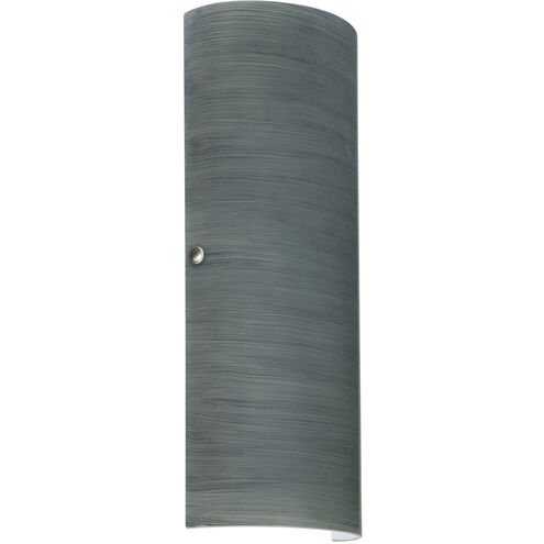 Torre 18 LED 7 inch Polished Nickel ADA Wall Sconce Wall Light in Titan Glass