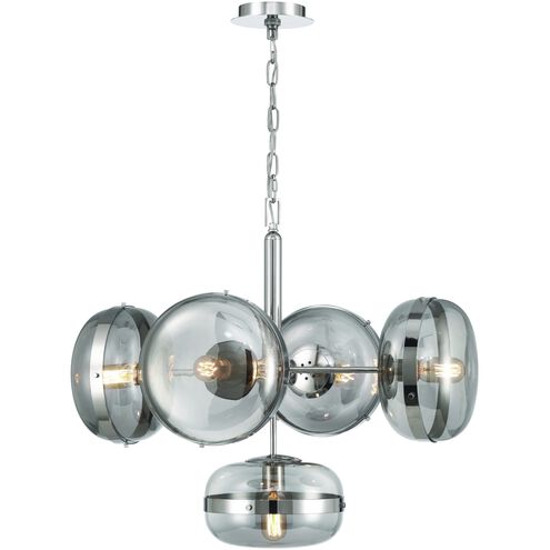 Nottingham 5 Light 28 inch Polished Nickel Chandelier Ceiling Light
