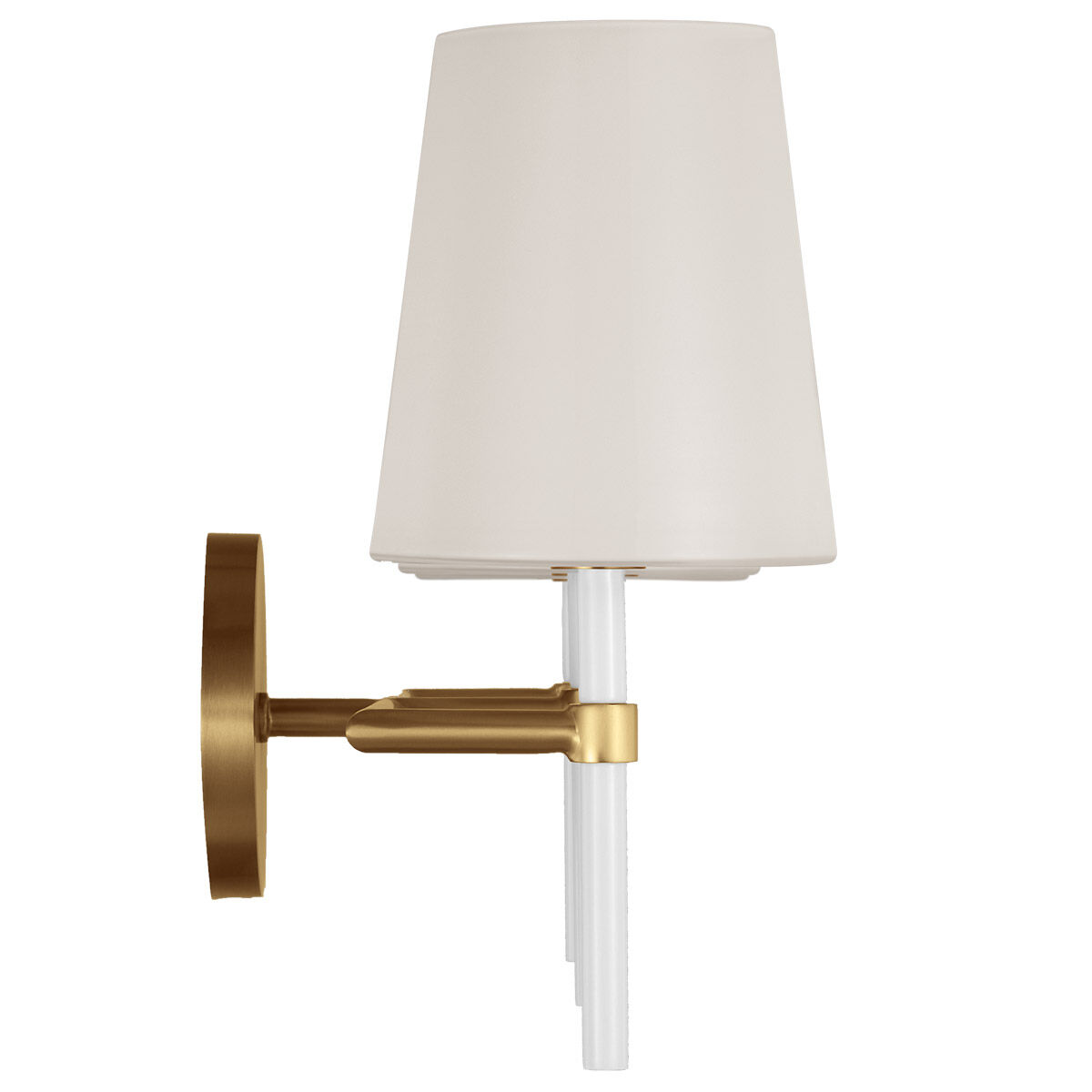 kate spade new york Monroe 3 Light 23 inch Burnished Brass Vanity Light Wall Light in Burnished Brass / Gloss White