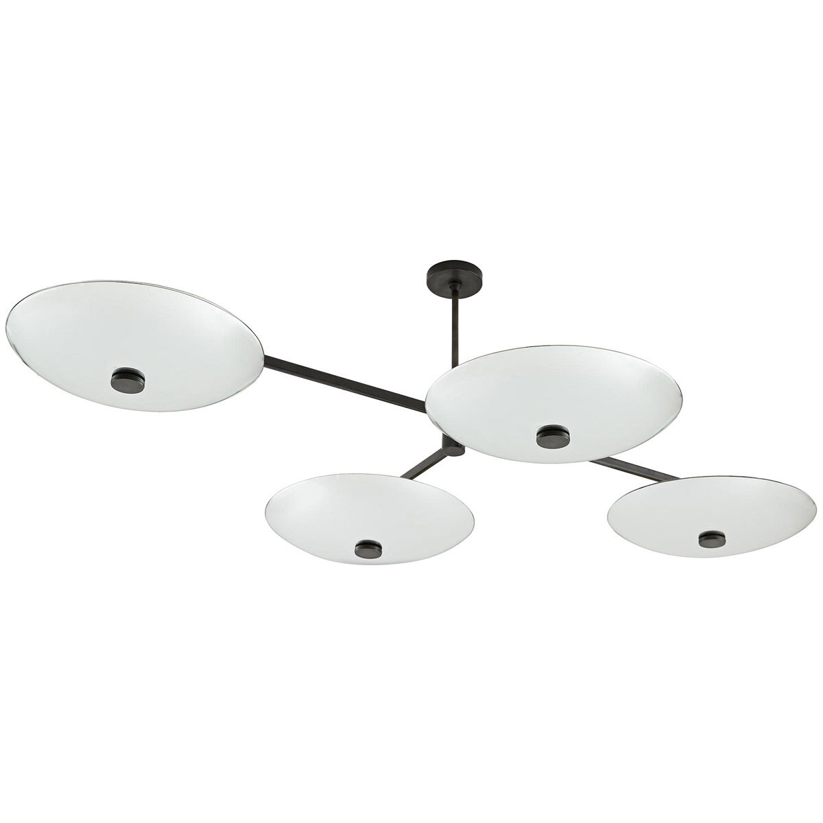 Ramsey 16 Light 75 inch Natural Iron and Antiqued Mirror Linear Chandelier Ceiling Light