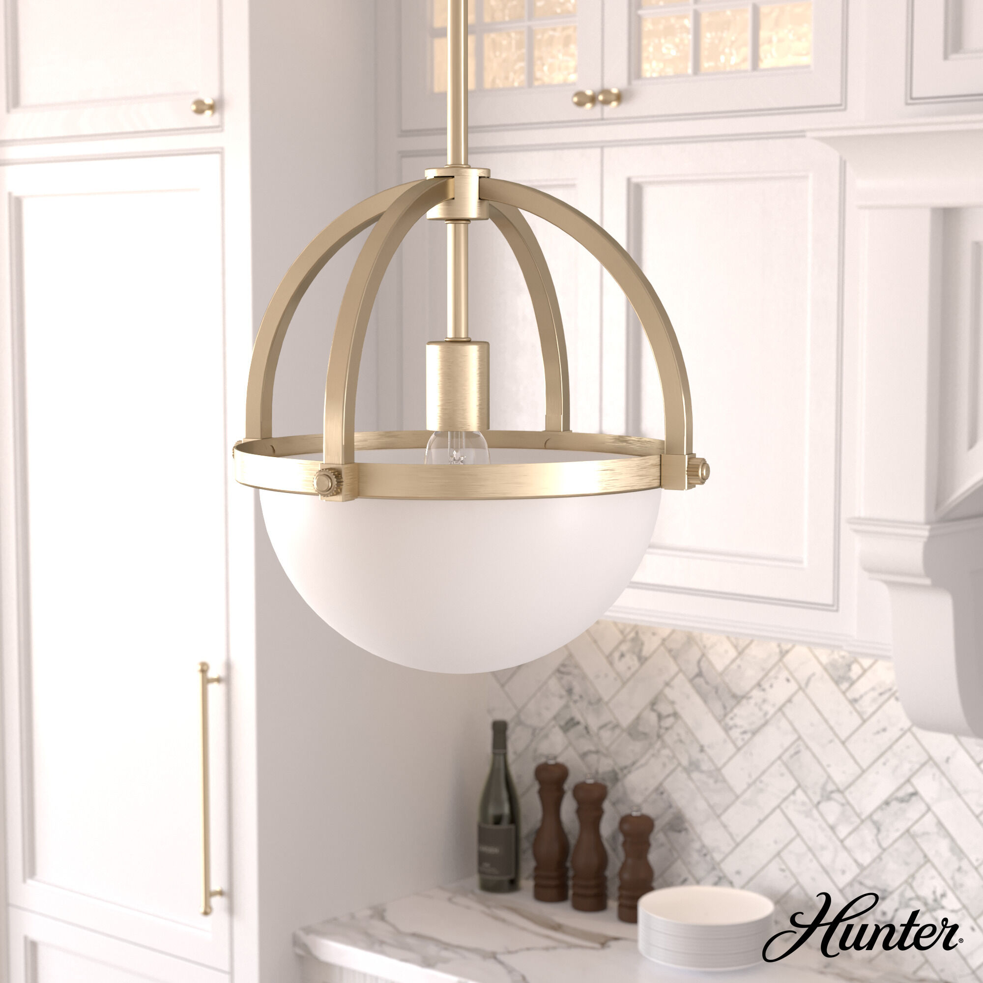 Wedgefield 1 Light 13 inch Alturas Gold Pendant Ceiling Light