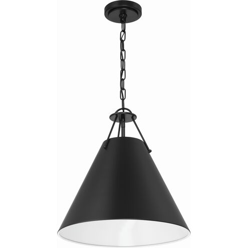 Xavier 3 Light 16 inch Matte Black Pendant Ceiling Light