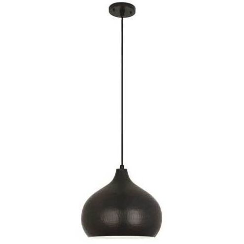 Dal 1 Light 14 inch Deep Patina Bronze Pendant Ceiling Light