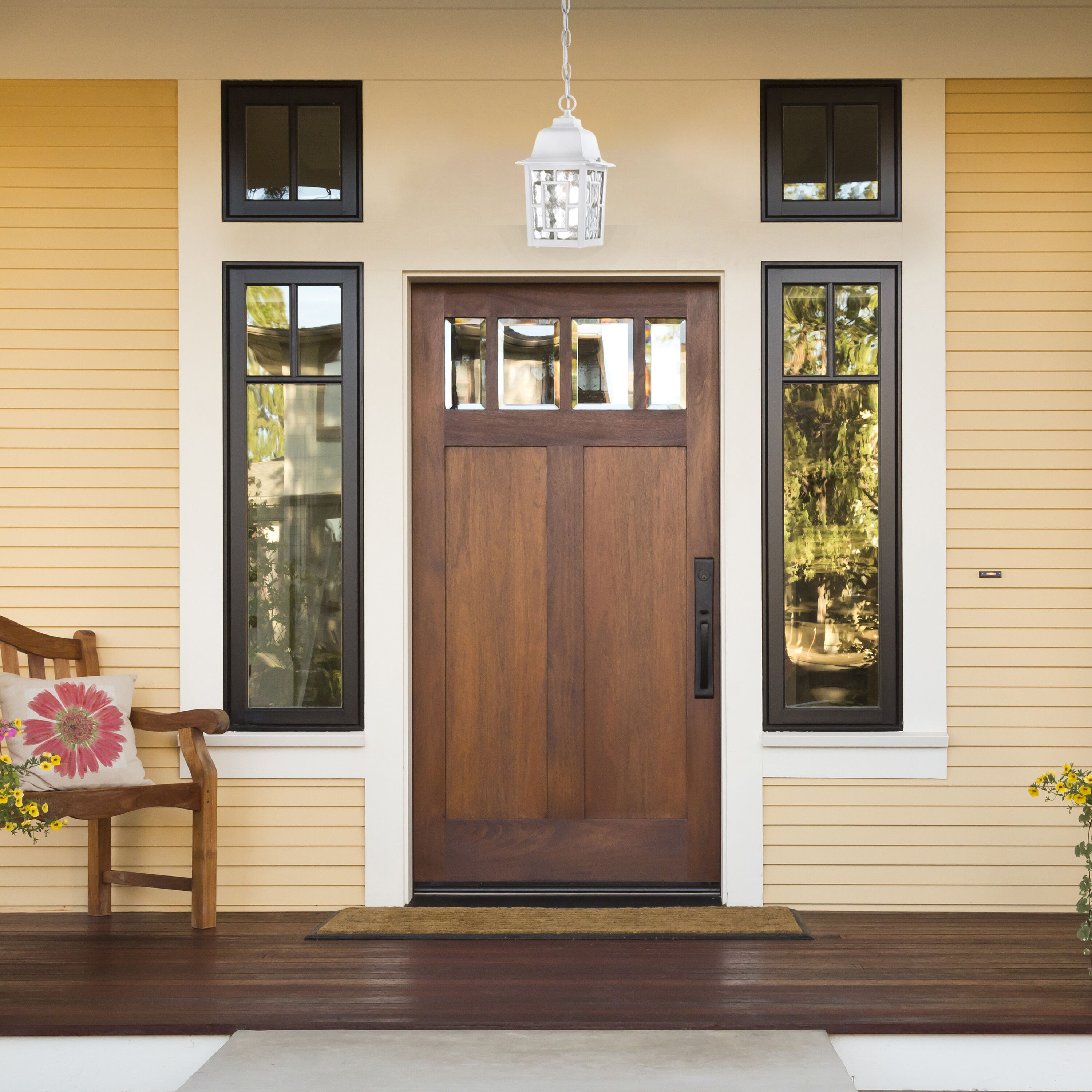 Banyan 1 Light 6 inch White Outdoor Hanging Lantern