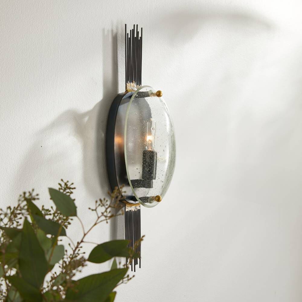 Ernest 1 Light 5 inch Clear Sconce Wall Light