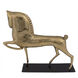 Horse On Stand Antique Brass Decor Accessory