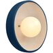 Ambiance Collection - Coupe Wall Sconce Wall Light in Midnight Sky/Matte White, Form+Finish+Function