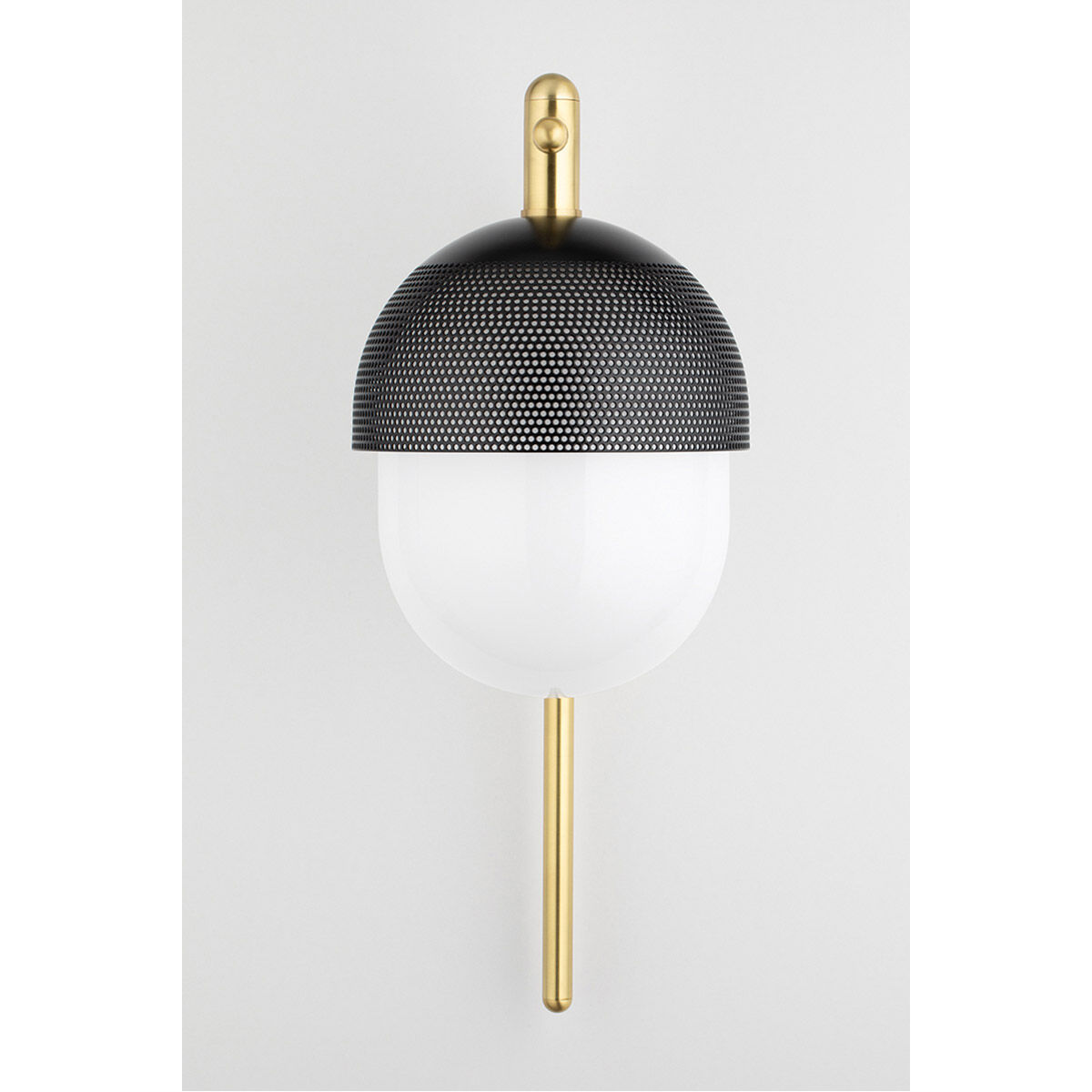 Nyack 1 Light 9 inch Aged Brass / Black Wall Sconce Wall Light