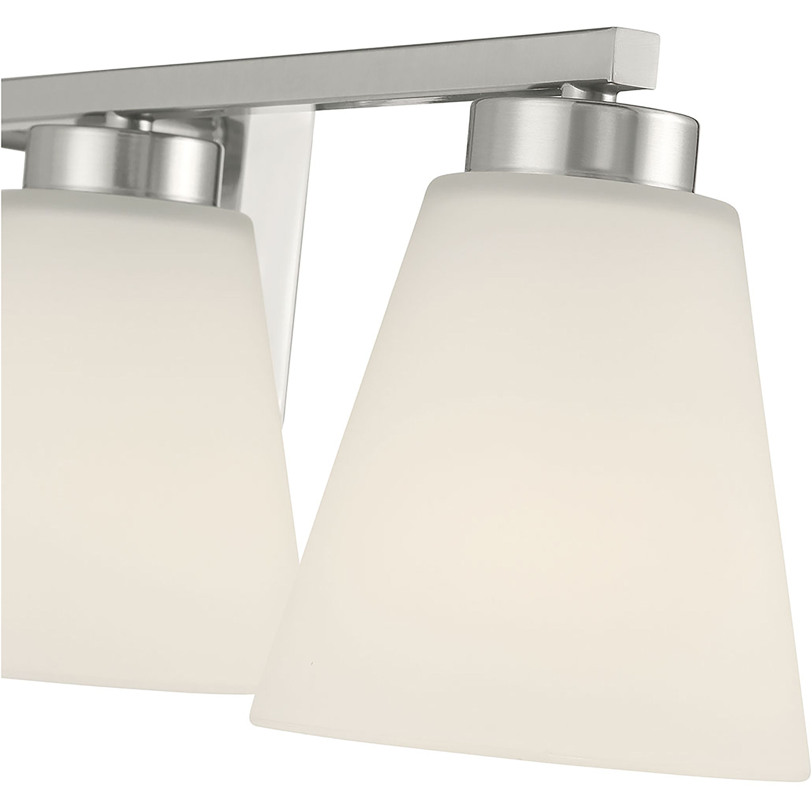 Strayhan 4 Light 31 inch Brushed Nickel Bathroom Vanity Light Wall Light