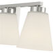 Strayhan 4 Light 31 inch Brushed Nickel Bathroom Vanity Light Wall Light