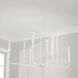 Paloma 8 Light 41 inch Textured White Chandelier Ceiling Light