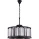 Chelsea 8 Light 28 inch Matte Black Chandelier Ceiling Light, Urban Classic