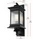 Collins 1 Light 18.5 inch Black Outdoor Wall Sconce