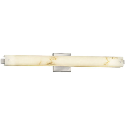Lumenaria 30.5 inch Brushed Nickel Vanity Light Wall Light