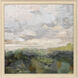 Calm Reflection Green and Beige and Gray Framed Art