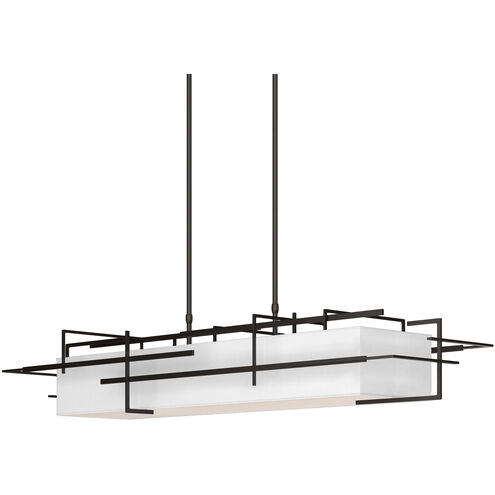 Etch 4 Light 54 inch Oil Rubbed Bronze Pendant Ceiling Light in Natural Anna