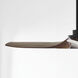 Collins 60 inch Midnight Black with Dark Walnut Blades Indoor/Outdoor Smart Ceiling Fan