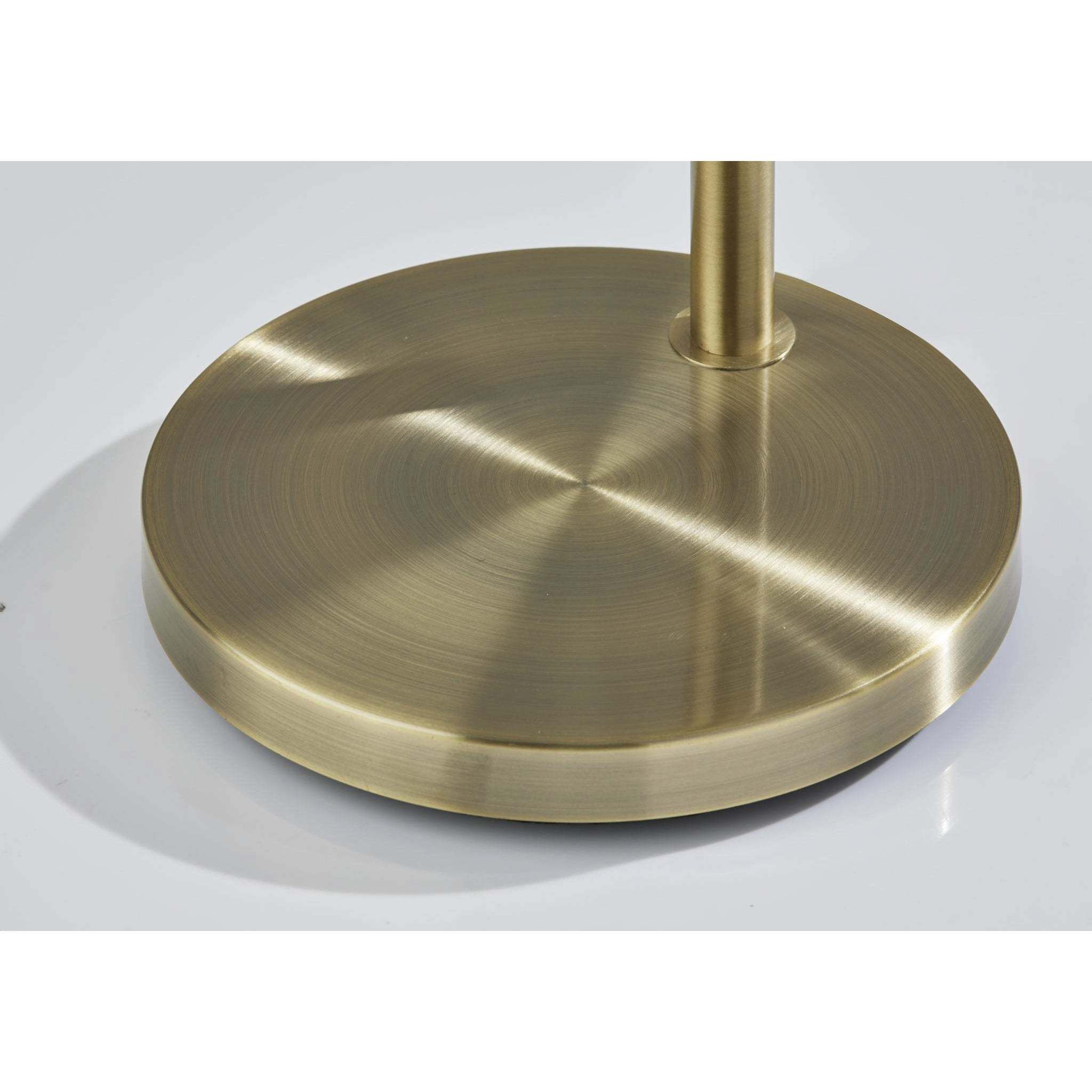 Kieran 57 inch 40.00 watt Antique Brass Floor Lamp Portable Light