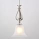 Monrovia LED 8.75 inch Brushed Nickel Mini Pendant Ceiling Light