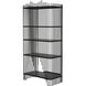 Mila Matte Black Bookcase