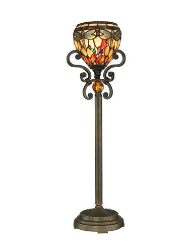 Dragonfly 28.75 inch 60 watt Antique Golden Sand Buffet Lamp Portable Light