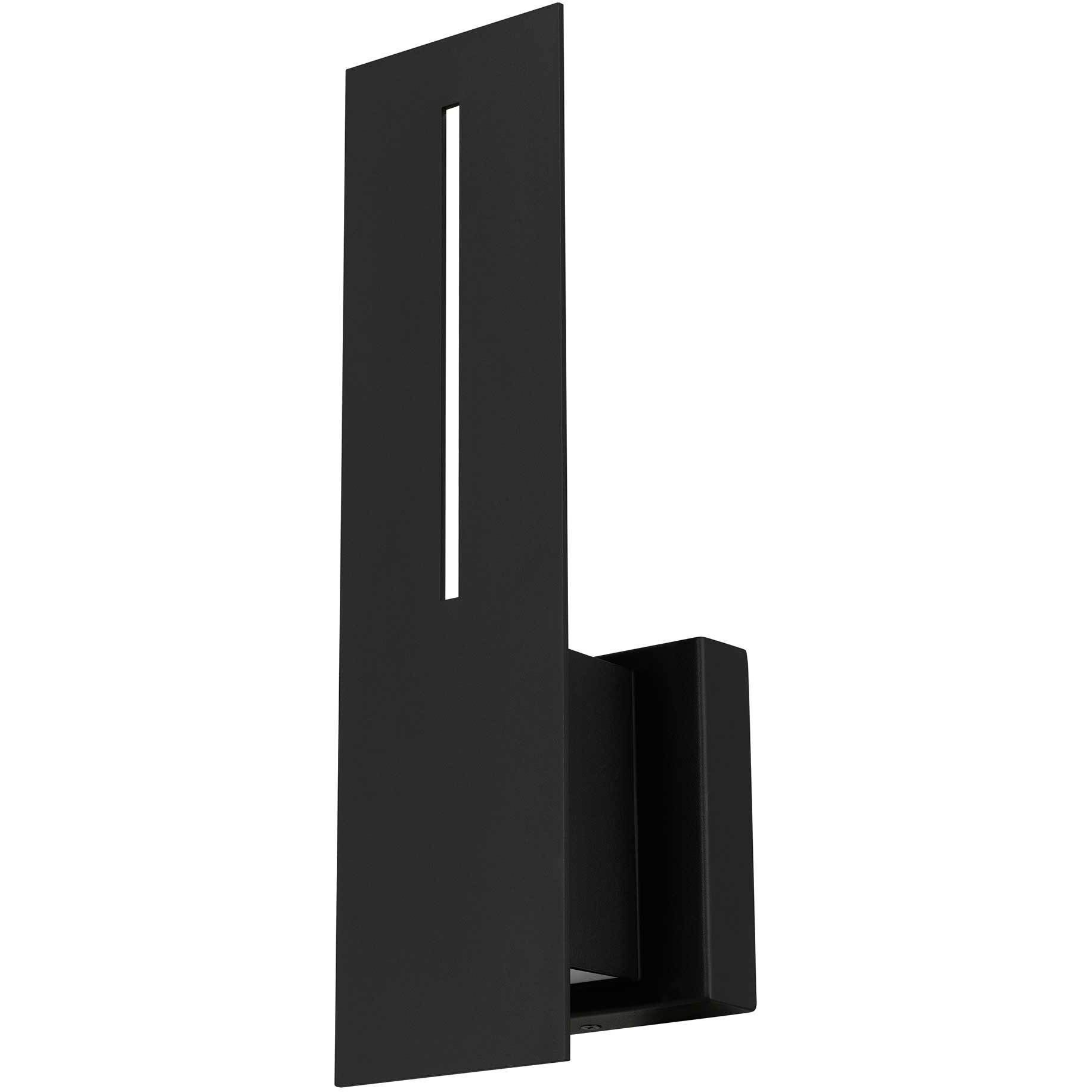 Slot LED 15 inch Sand Black Outdoor Wall Sconce