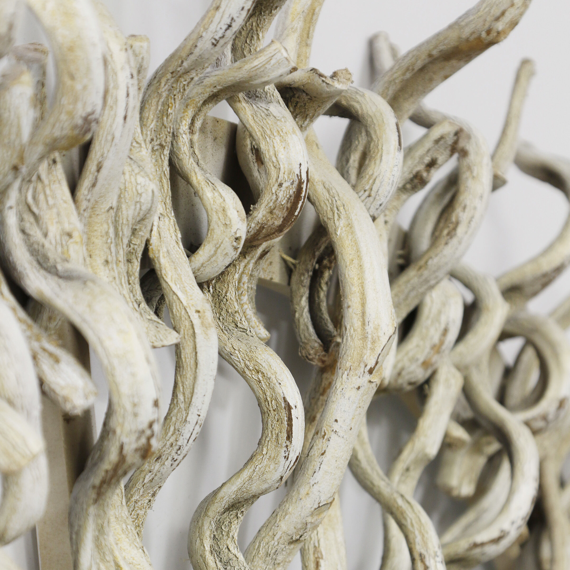 Lalita 41 X 41 inch White Washed Wall Mirror