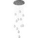 WHP Series 12 Light 24 inch Black Chandelier Ceiling Light